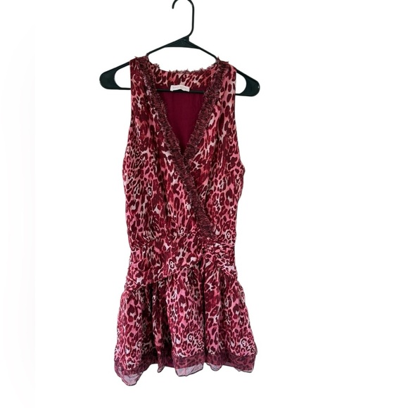 Ramy Brook Winsten Leopard-Print Silk Dress - Picture 6 of 7